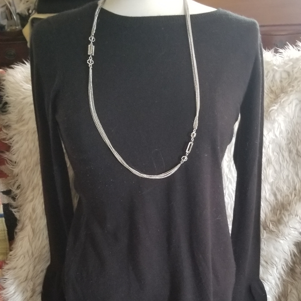 Sweater, long black, size Medium